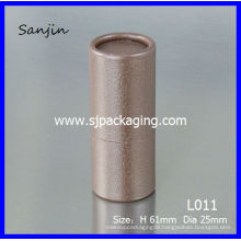 Paper cosmetic packaging cardboard tube green paper lip balm paper lipstick tube
